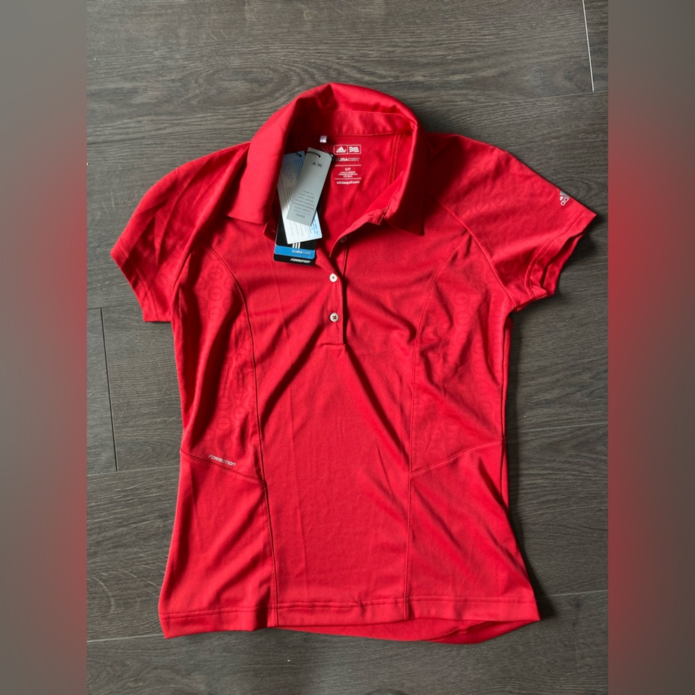 Adidas Red Golf Shirt